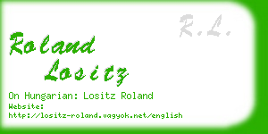 roland lositz business card